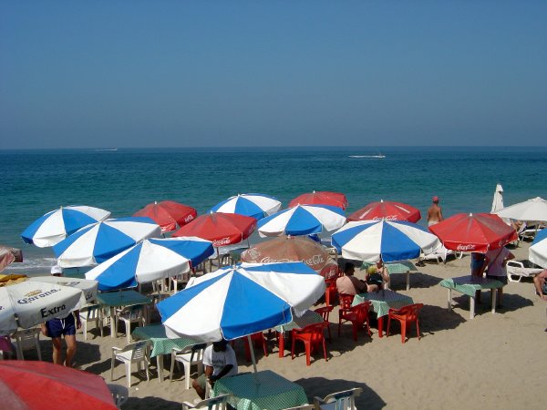A lunch stop on the beach in Puerto Vallarta